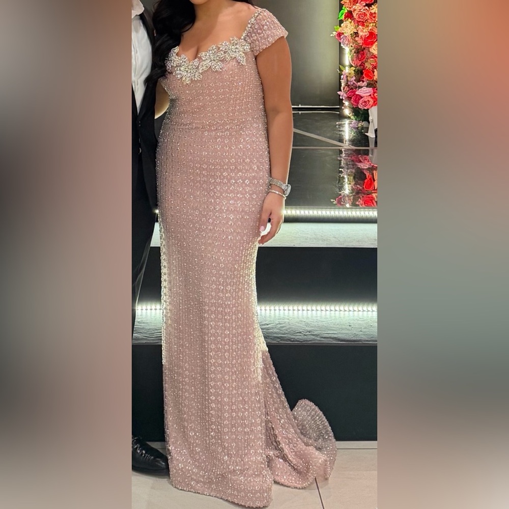 Elegant Pink Evening Gown